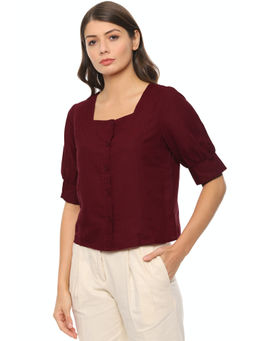 Van Heusen - Maroon Top