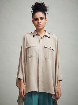 dash and dot - Solid Extra Boxy Shirt