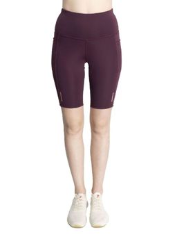 Silvertraq - Women Biker Shorts - Purple