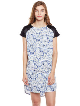 Oxolloxo - Printed Nightwear Dress - White