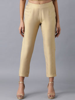 W - Light Gold Solid Pants