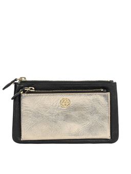 Eske - Aleta Double Zip Leather Wallet Black (M)