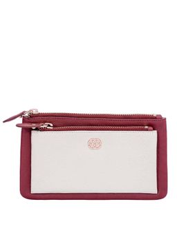 Eske - Aleta Double Zip Leather Wallet Magenta (M)