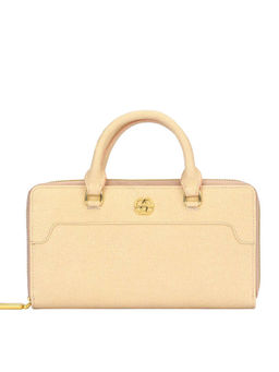 Eske - Ceil Zip Around Wallet With Handle Beige (L)