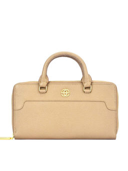 Eske - Lisette Zip Around Wallet With Handle Tan (L)