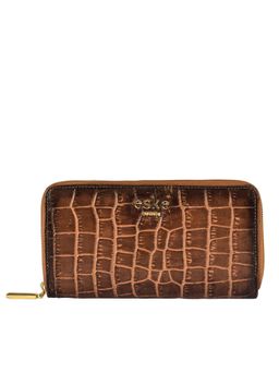 Eske - Fleur Zip Around Wallet Tan (M)