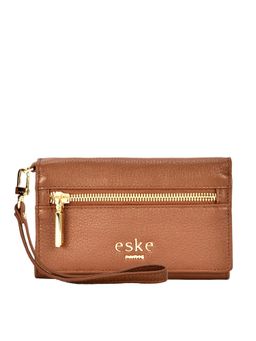 Eske - Edith Small Flap Trifold Wallet Brown (S)