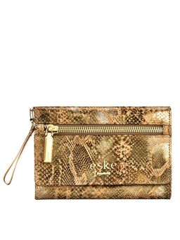 Eske - Edith Small Flap Trifold Wallet Green (S)