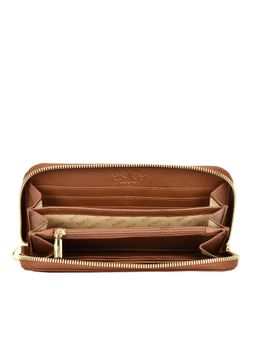 Eske - Riley Zip Around Wallet Brown (L)