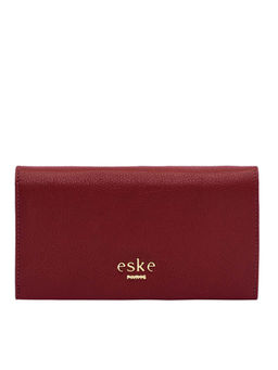 Eske - Kale Two Fold Leather Wallet Magenta (M)