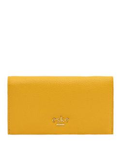 Eske - Kale Two Fold Leather Wallet Yellow (M)