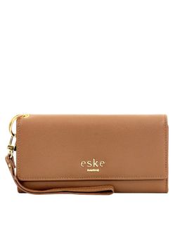 Eske - Eberta Leather Trifold Womens Wallet Brown (M)