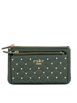 Eske - Melba Double Zip Wallet Green (M)