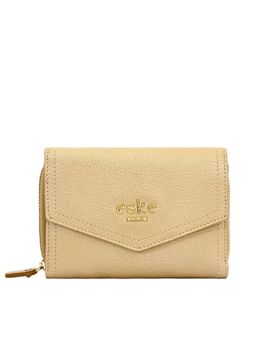 Eske - Ellet Leather Trifold Womens Wallets Gold (M)