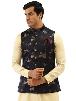 Manyavar - Men's Blue Waistcoat