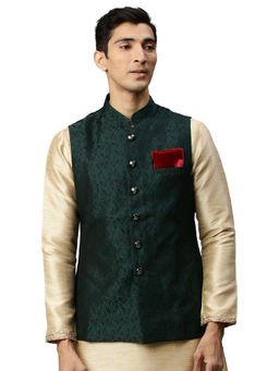 Manyavar - Men's Green Waistcoat