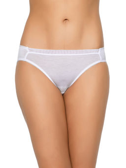 Wacoal - Mellow Low Waist Medium Coverage Solid Bikini Panty - White