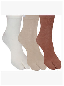 Supersox - Multi-Color Plain Thumb Socks (Pack of 3)