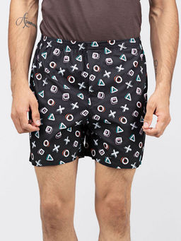 Whats Down - Black Playstation Boxers