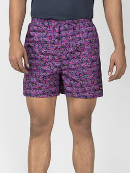 Whats Down - Purple Camo Boxers