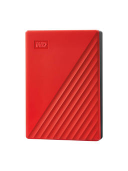 WD - My Passport 4TB External-Portable HDD Red - Auto Backup HW Encryption & Password Protection