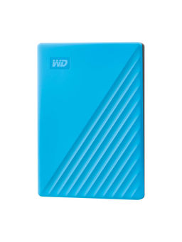 WD - My Passport 2TB External-Portable HDD, Blue - Auto Backup, HW Encryption & Password Protection