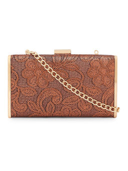 Lavie - Brown Ava Rectangle Clutch