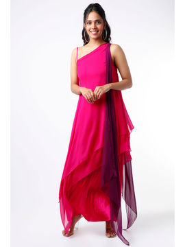 sabina layered maxi dress