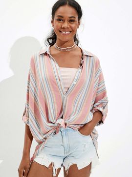 Oversized beach button up shirt Clearance