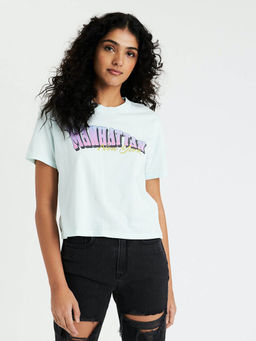 American Eagle - Green Printed T-Shirt