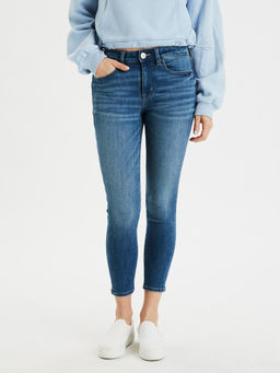 American Eagle - Blue Solid Jeans
