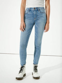 American Eagle - Blue Solid Jeans