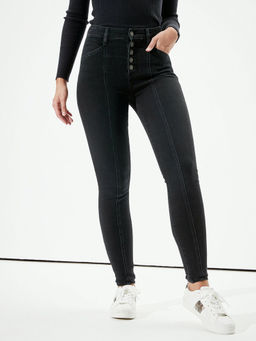 American Eagle - Black Solid Jeans