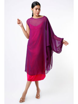 Wendell Rodricks - Purple Drape Dress