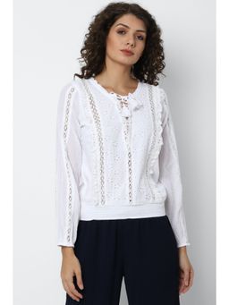 American Eagle - White Solid Shirt