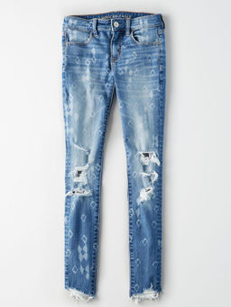 American Eagle - Blue Printed Jeans