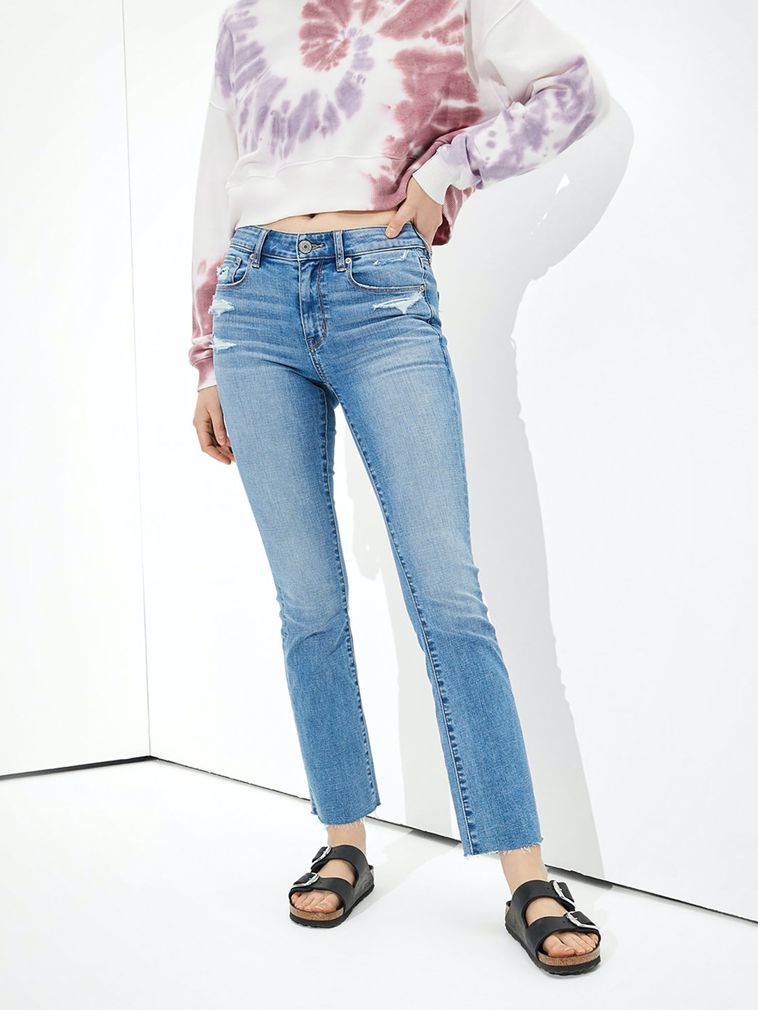 Buy American Eagle Blue Solid Jeans (26 