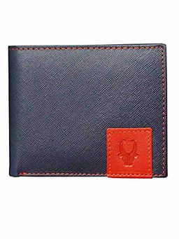 WILDHORN - RFID Protected Genuine High Quality Leather Blue Wallet for Men