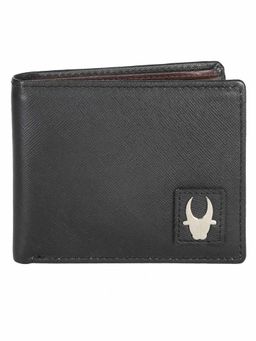 WILDHORN - RFID Protected Genuine High Quality Leather Black Wallet for Men