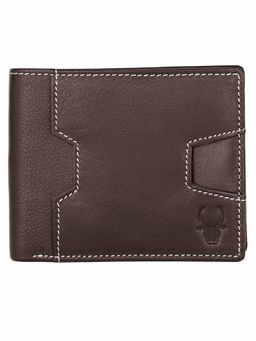 WILDHORN - RFID Protected High Quality Genuine Leather Brown Wallet for Men