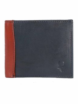 WILDHORN - RFID Protected Genuine High Quality Leather Blue Wallet for Men