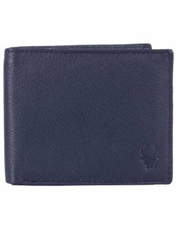 WILDHORN - RFID Protected Genuine High Quality Leather Blue Wallet for Men
