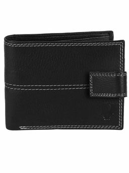 WILDHORN - RFID Protected Genuine High Quality Leather Black Wallet for Men