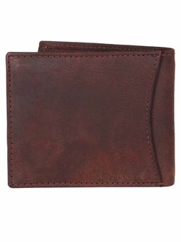 WILDHORN - RFID Protected High Quality Genuine Leather Brown Wallet for Men