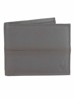 WILDHORN - RFID Protected Genuine High Quality Leather Grey Wallet for Men