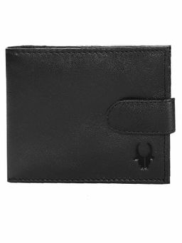WILDHORN - RFID Protected Genuine High Quality Leather Black Wallet for Men