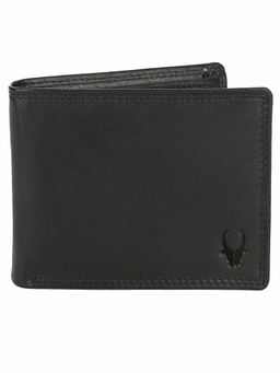 WILDHORN - RFID Protected Genuine High Quality Leather Black Wallet for Men