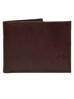 WILDHORN - RFID Protected Genuine High Quality Leather Brown Wallet for Men