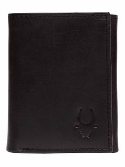 WILDHORN - RFID Protected Genuine High Quality Leather Black Wallet for Men
