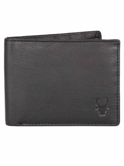 WILDHORN - RFID Protected Genuine High Quality Leather Black Wallet for Men